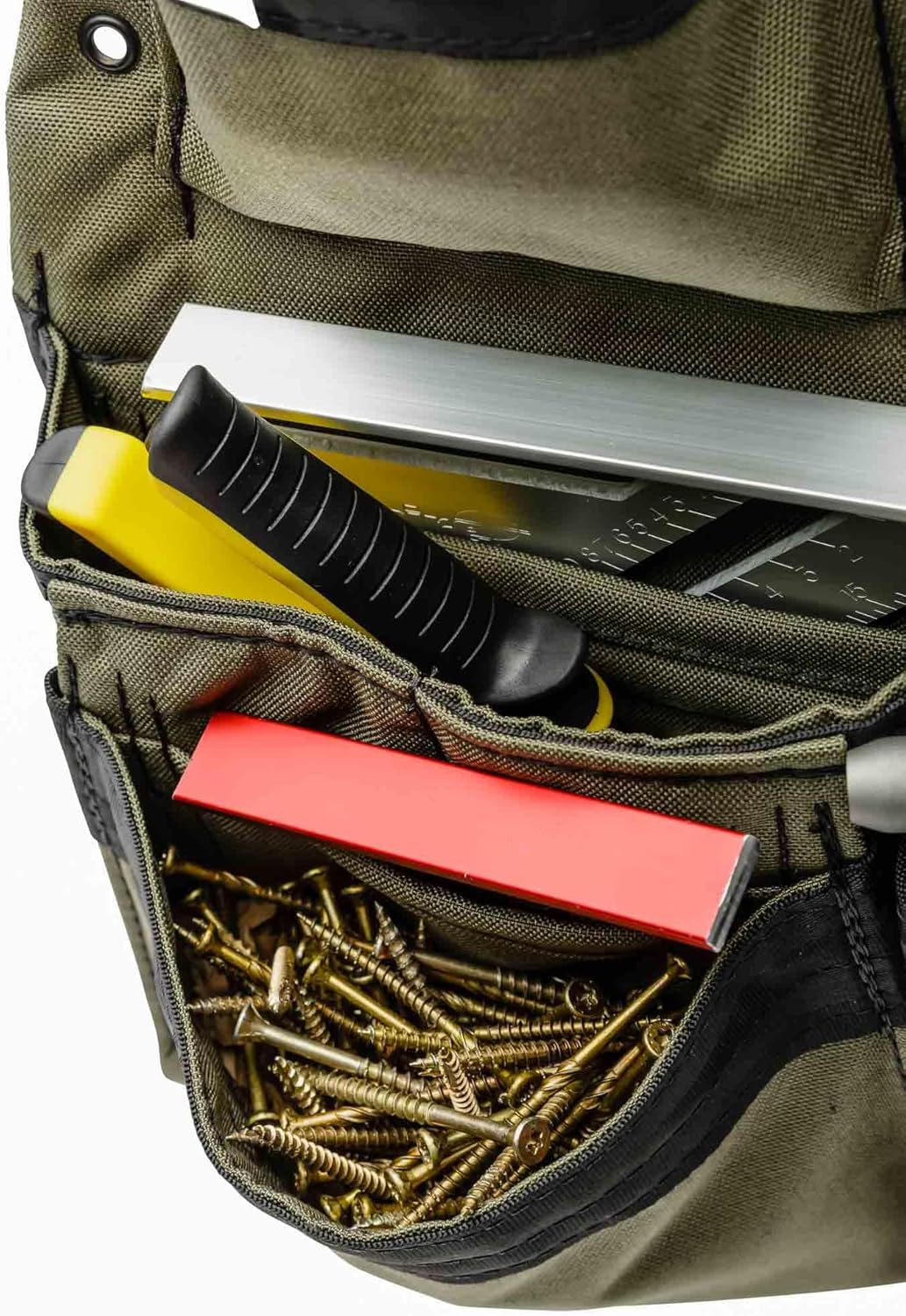 The Diamondback Eagle Tool Pouch - Modular Utility Pouch for 4" Tool Belts - Ideal Carpenter & Electrician Tool Pouch for Nuts, Punches & Fasteners