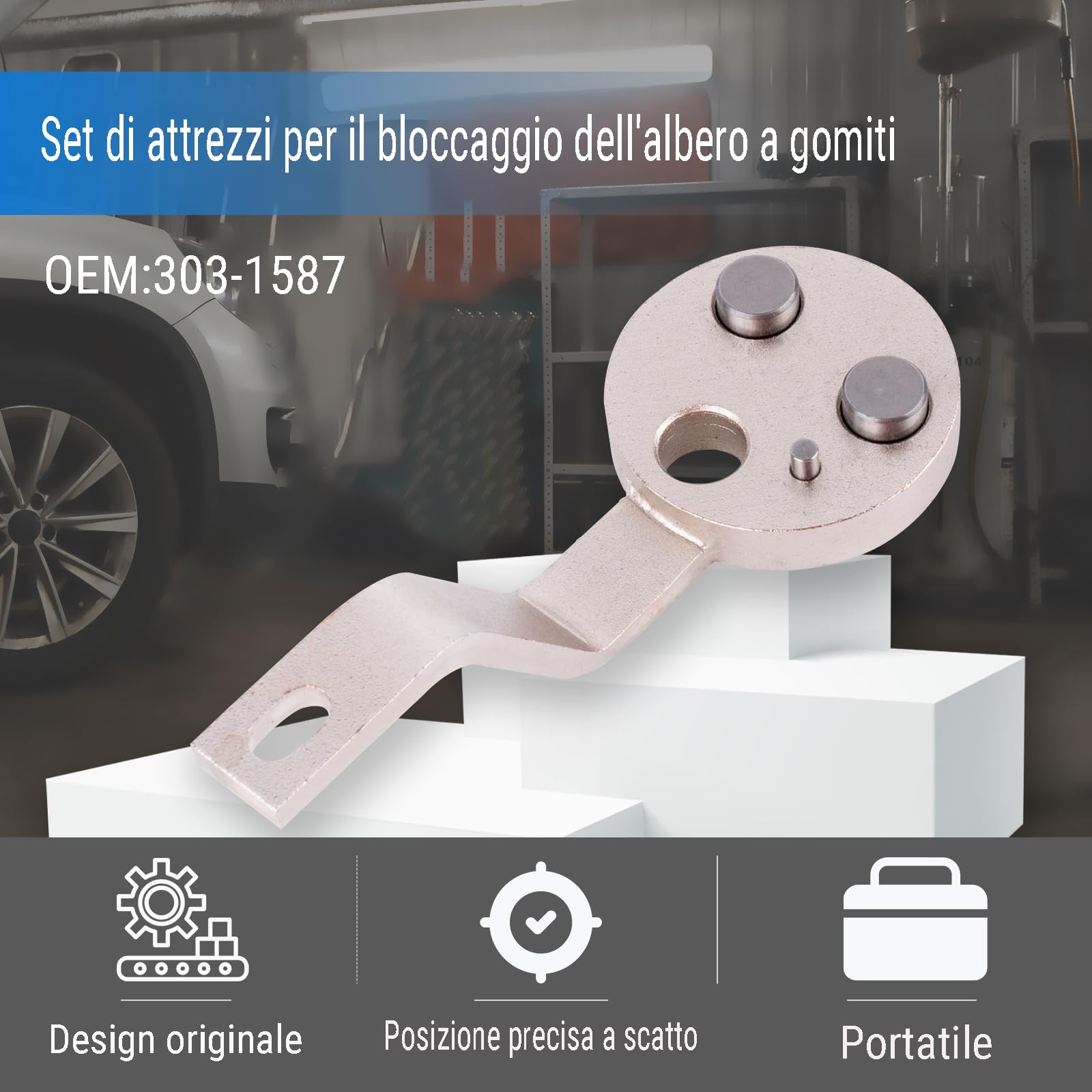 Kit Messa in Fase Motori Diesel,Strumento di Regolazione Bloccaggio Dell'Albero a Camme Compatibile con L'Allineamento della Catena di Ford Transit 2.2 Tdci 2006-2014