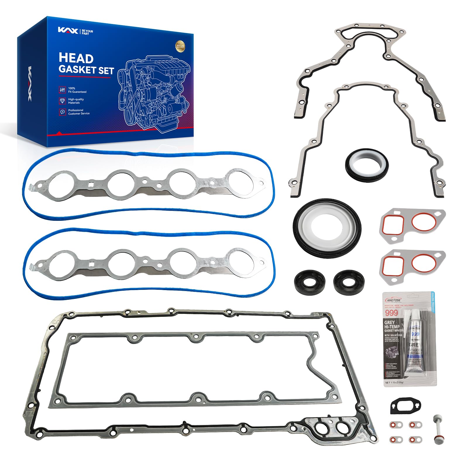KAX Gen III LS Gasket Set Kit for Silverado Sierra 1500 1999-2010 4.8/5.3L