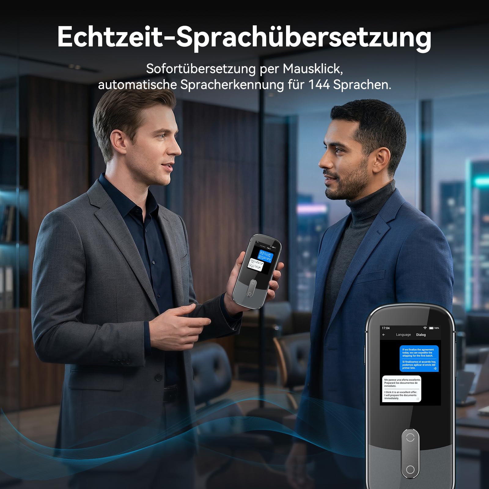 Wooask Sprachübersetzer Ohne Internet, Übersetzer Gerät Testsieger, Translator W09 Übersetzer Echtzeit 144 Sprachen mit sprachausgabe/Offline/Foto Sprachübersetzer für Reisen,Lernen und Business