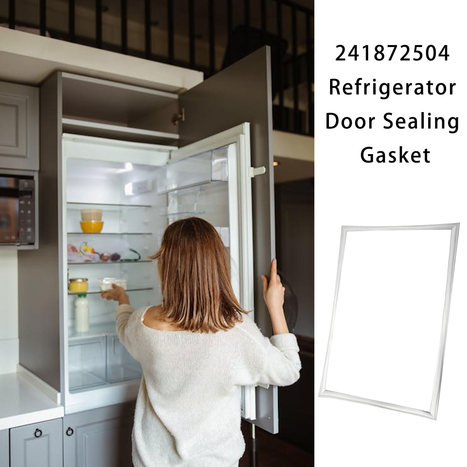 Extended Existence Kühlschrank Gefrierschrank Türdichtung, Ersatz für OEM Teil 241872504, Denial Tools, Kühlschrank Dichtung