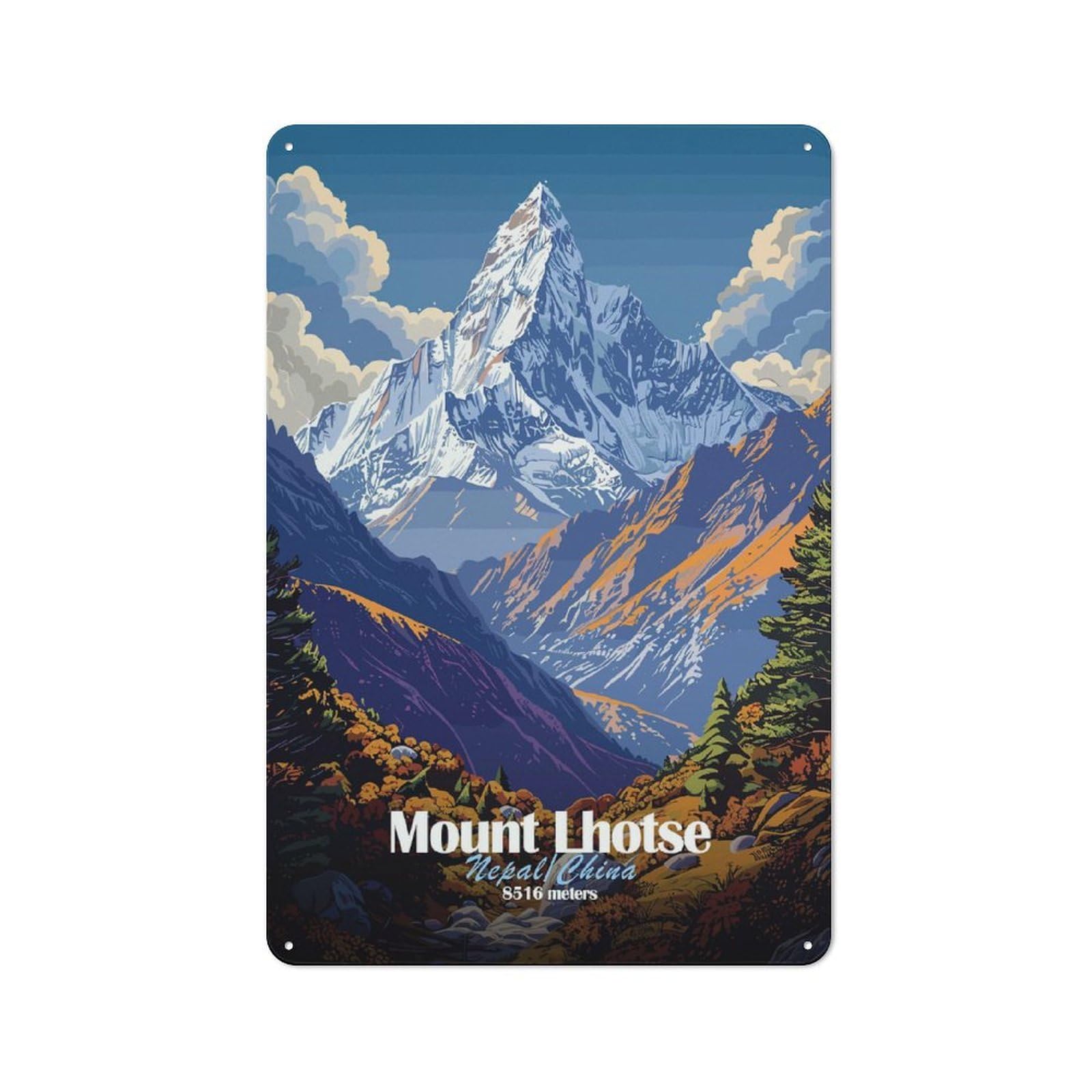 Cosy Mount Lhotse Metal Plaque 30x20cm, Kitchen Wall Decor for Kitchen, Cafe, Pantry Or Dining Room