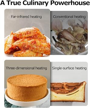 Dual Air Fryer, 10L Family Size Double Air Fryer Oven with 6-In-1 Digital Smart Programmes Digital Display, Visual Window, Timer for Oil Free & Low Fat Healthy Cooking Double-chamber