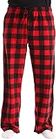 followme Men's Polar Fleece Plaid Pajama Pants - Cozy Sleepwear PJs with Drawstring Fit, S-XXXL Lounge Bottoms