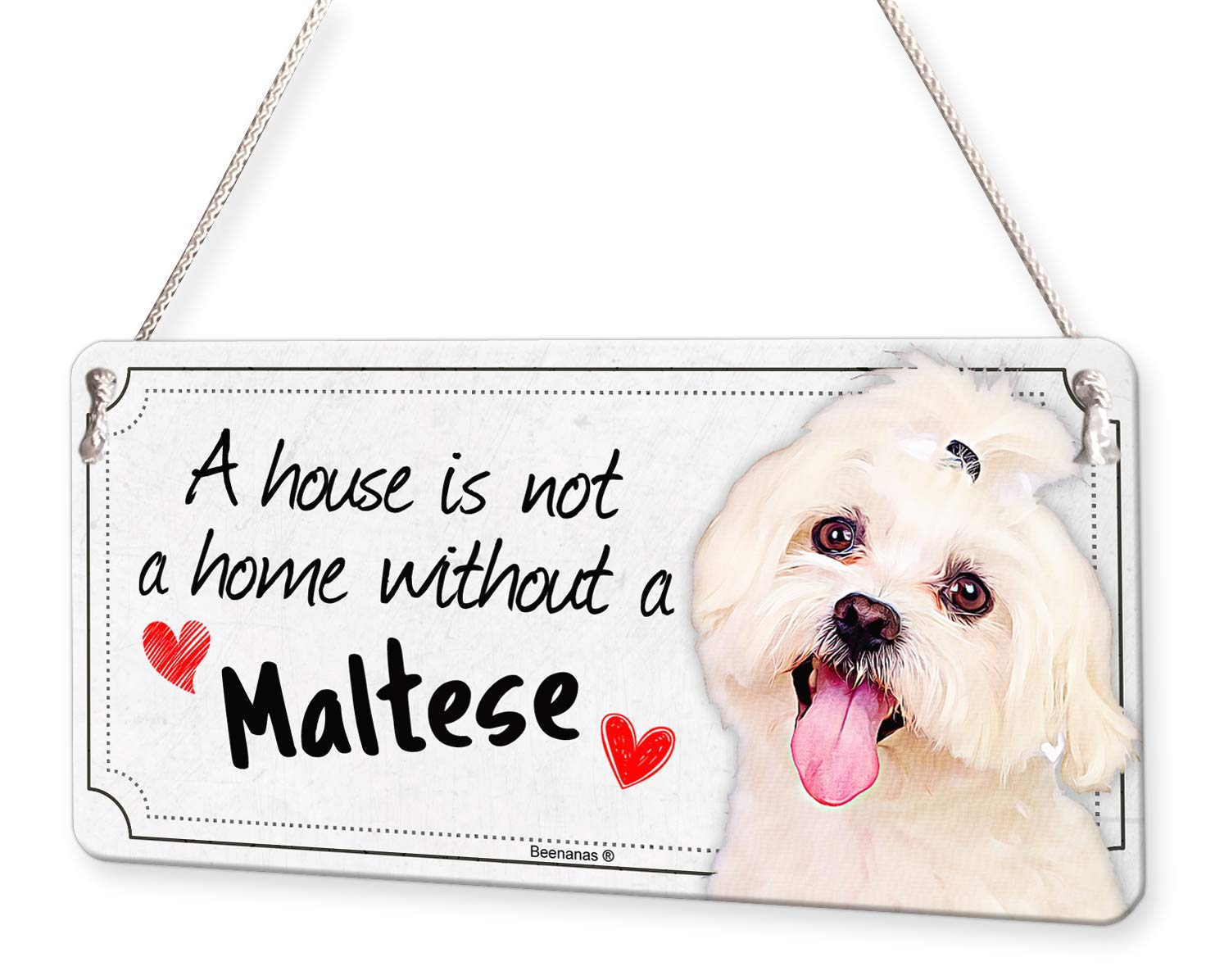 Maltese Dog House is A Home Sign Pet Plaque
