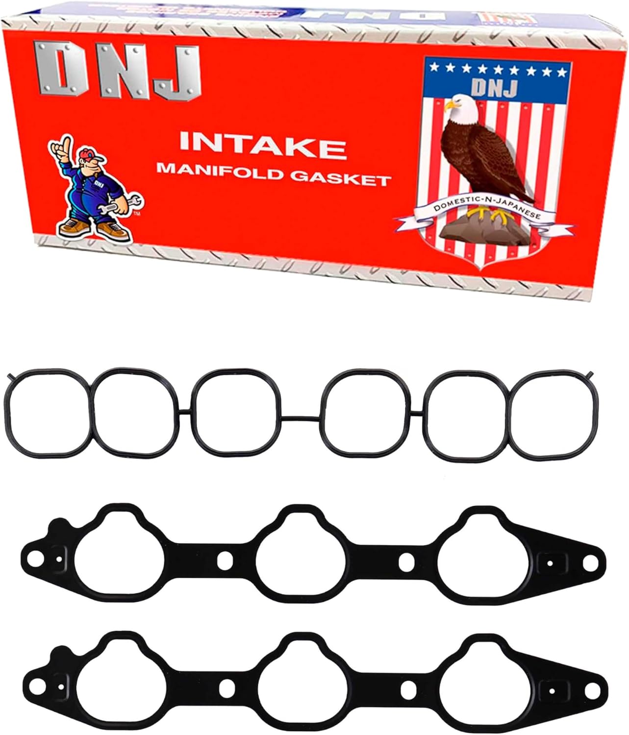 DNJ IG161A Intake Manifold Gasket Set for 2004-2011 Mitsubishi Endeavor Galant 3.8L V6 24V SOHC 3797cc