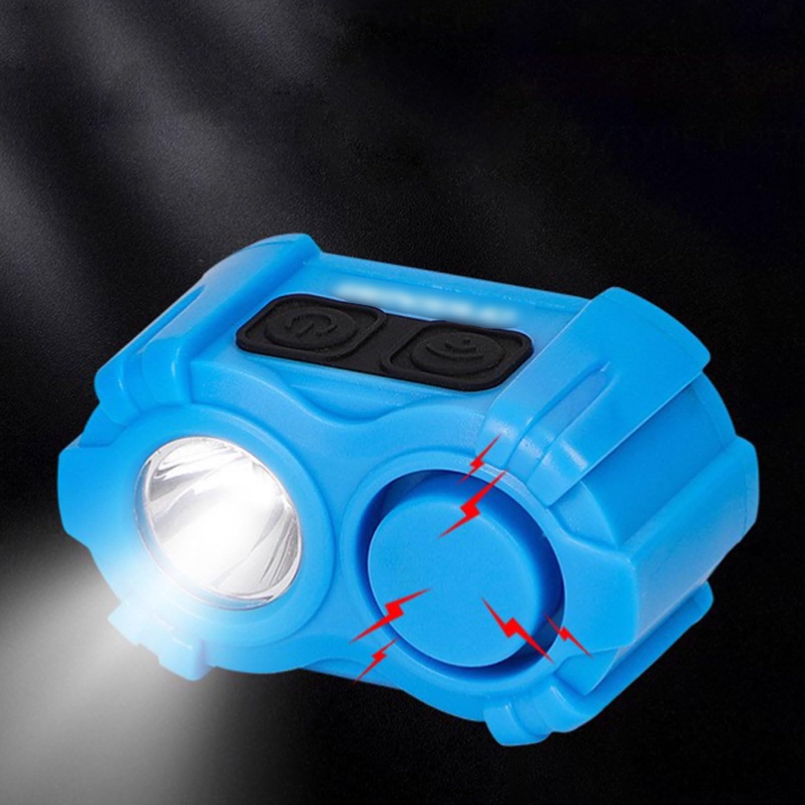 Kompaktowy plastikowy dzwonek rowerowy do roweru górskiego dzwonek do reflektorów akumulator super głośny róg nadaje się do jazdy nocnej łatwa instalacja