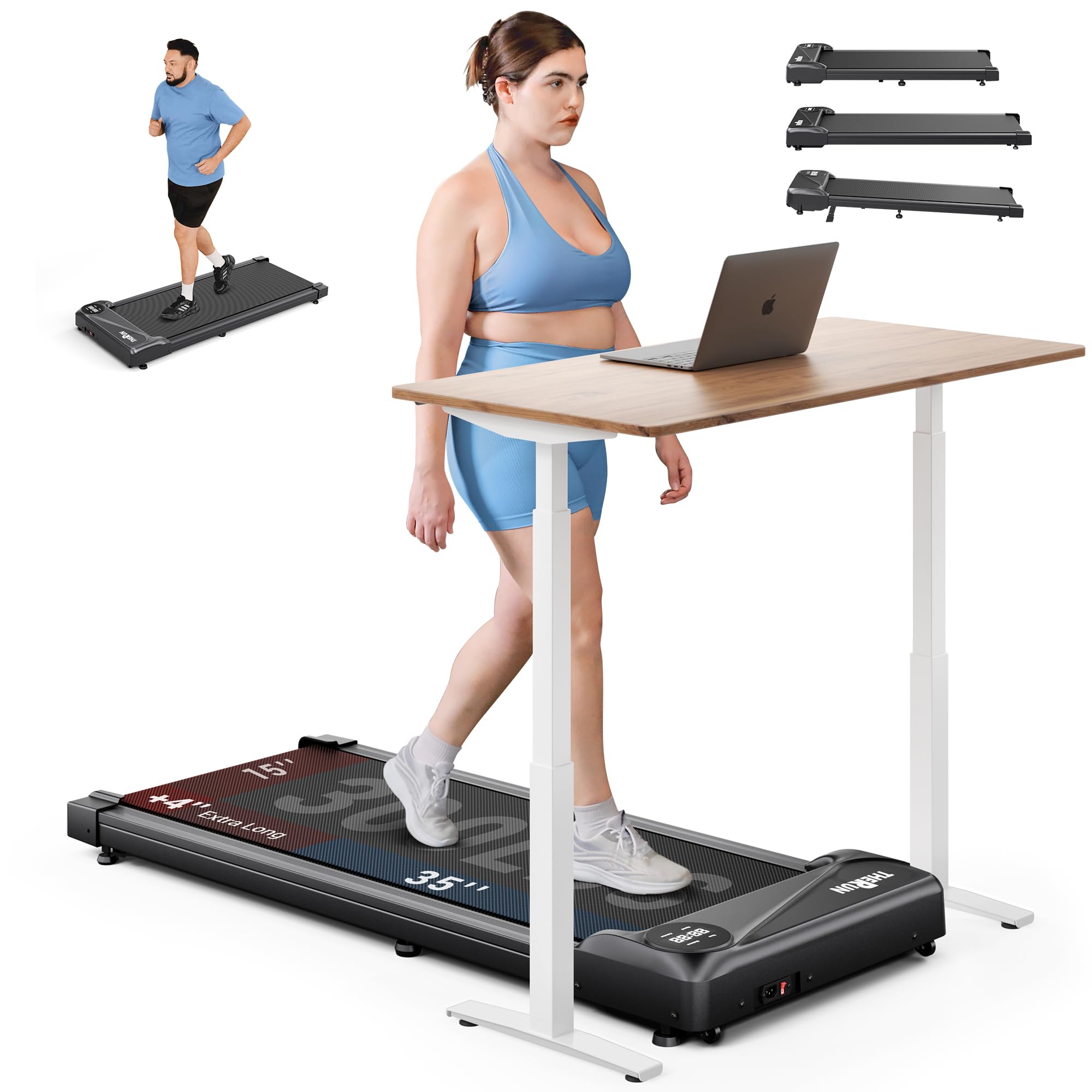THERUN Walking Pad Treadmill Under Desk