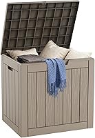 Vista 1 de DRATO Cajas de terraza, caja de almacenamiento al aire libre de 30 galones para cojín de patio, herramientas de jardín, impermeable y resistente a