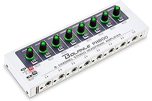 8-Channel Headphone Amplifier with 16 Output Ports