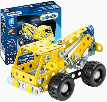Eitech Metal Construction Kit - Mini Construction Vehicles Concrete Mixer
