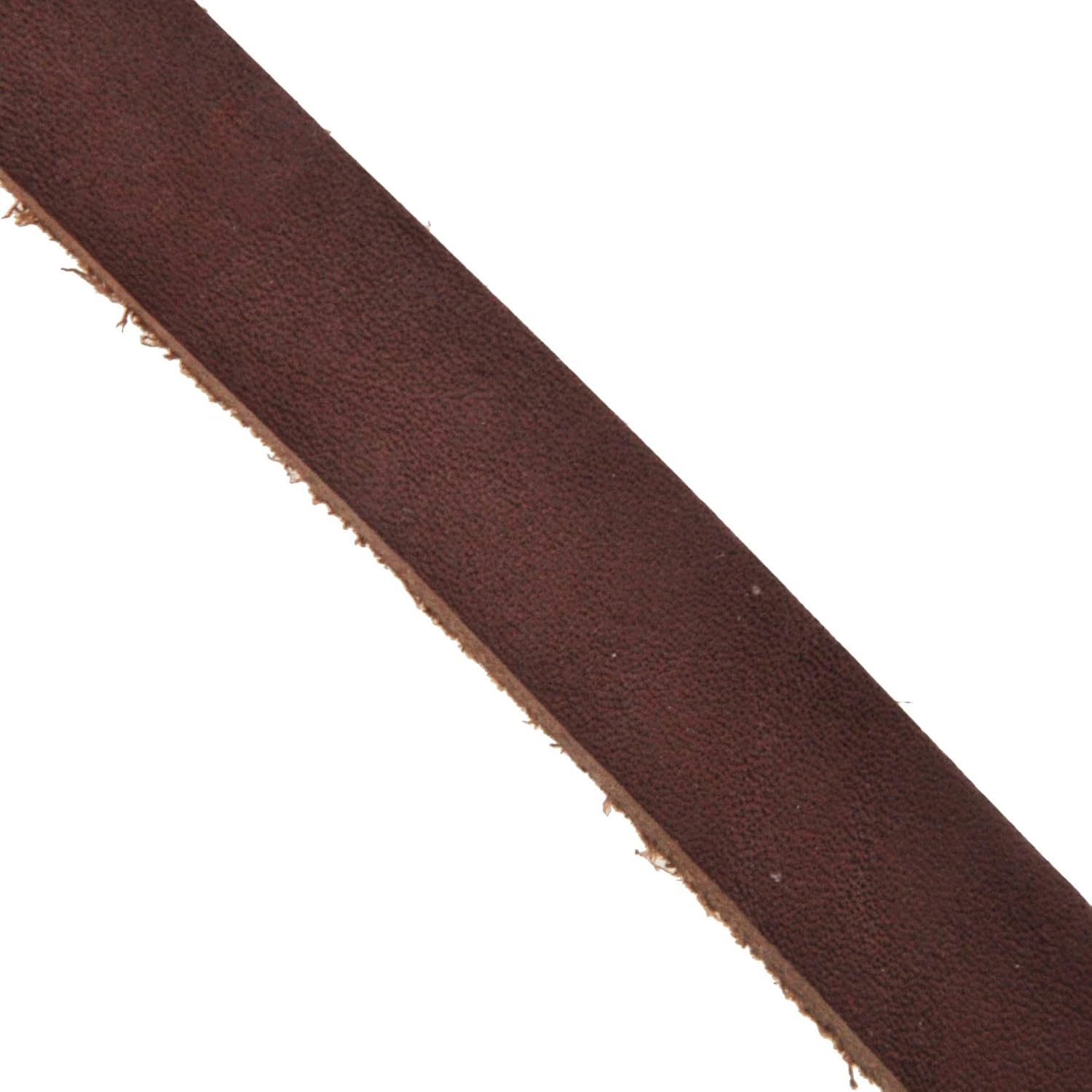 Mandala Crafts Genuine 1/2 Inch Wide Brown Leather Strap - Flat Black Leather Strips - 6 Feet Long Cowhide Cord Leather Straps for Crafts Leather Handle Leather Belt Making