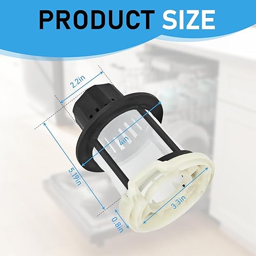 Miniatura 3 de Nuevo para GE Lavavajillas Ultra Fine Filter Kit WD49X24057 Reemplazar piezas WD12X10416 WD12X20107 ge Perfil Lavadora Secadora Combo Filtro de