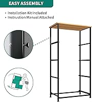 Vista 6 de YITAHOME Cómoda de tela de 4 cajones, cómoda y cómoda para dormitorio, sala de estar, pasillo, armarios, marco de acero resistente, parte superior
