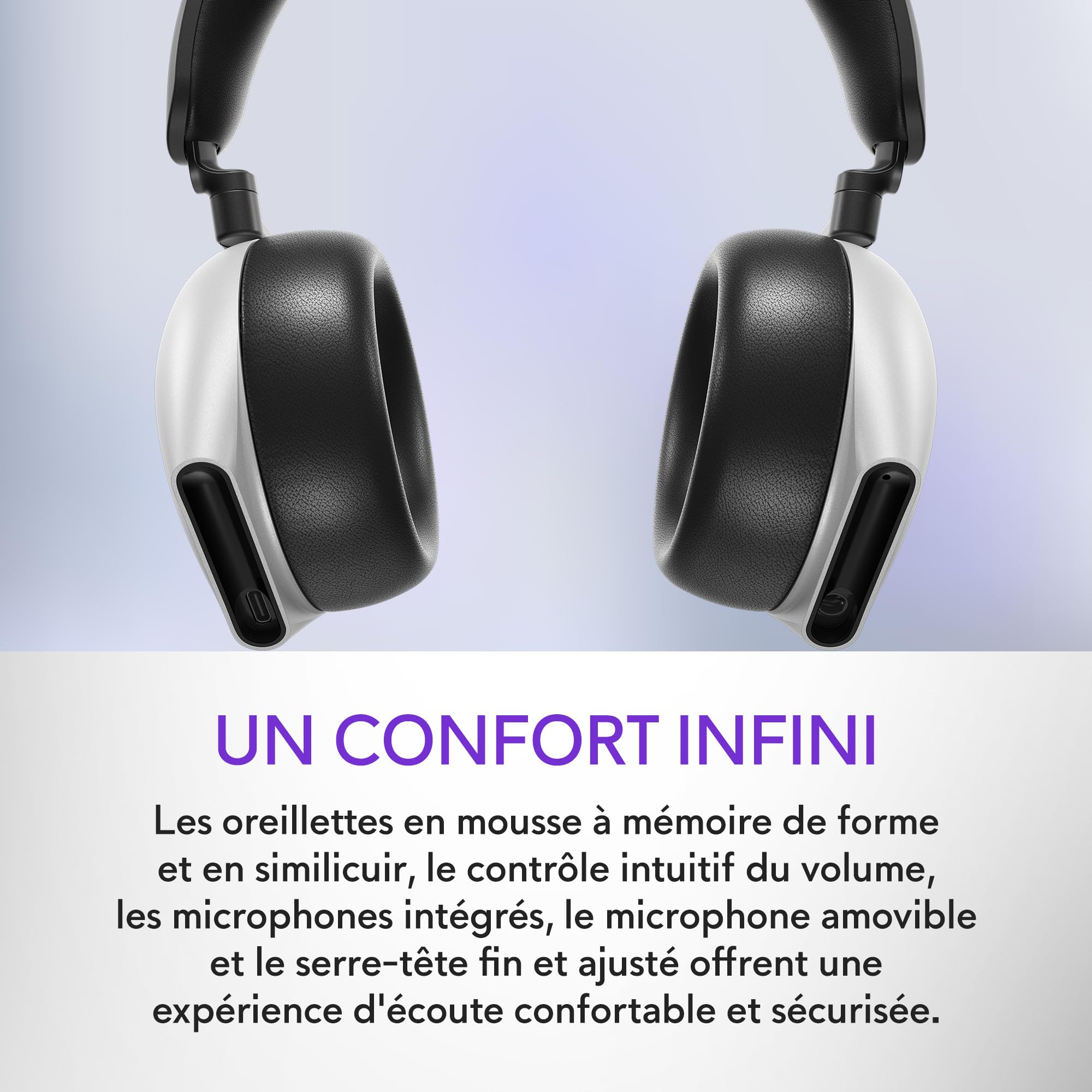 Casque de gaming Tri-Mode sans fil Alienware - AW920H, Lunar Light