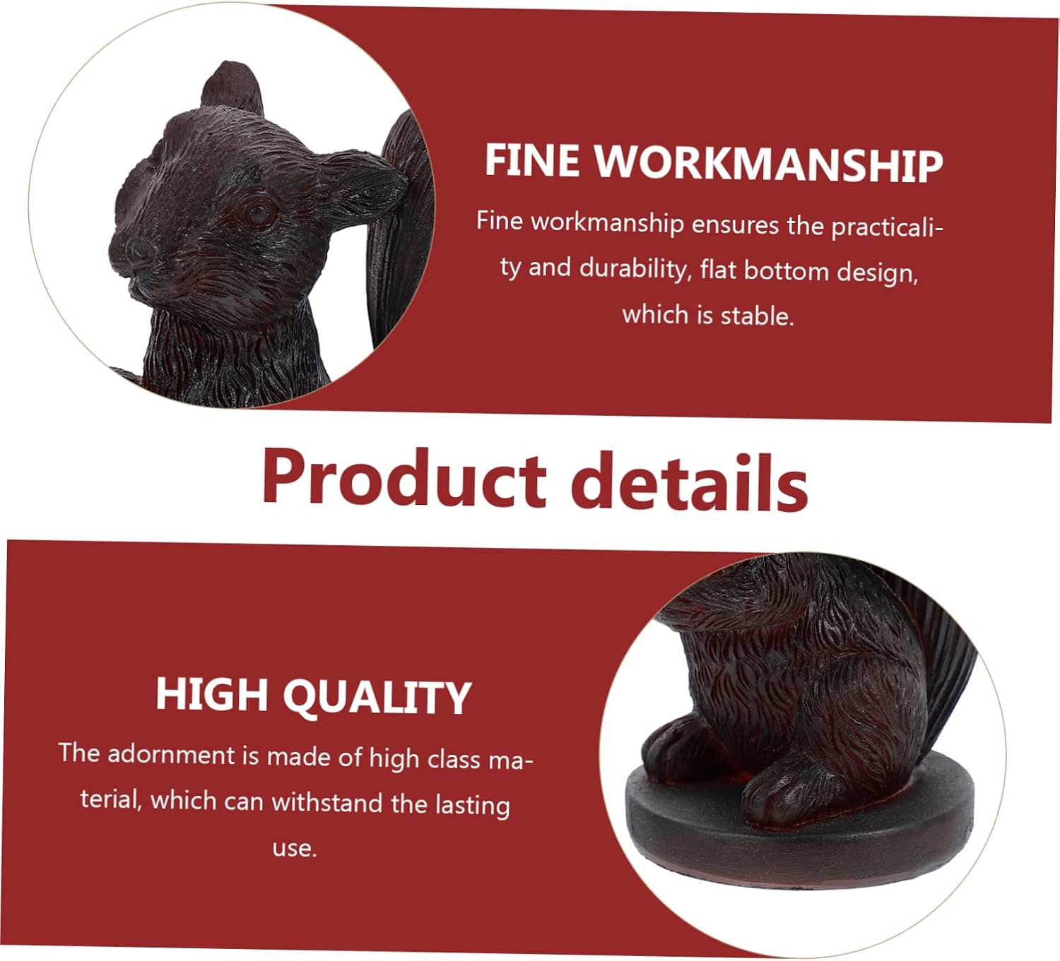 Creative Squirrel Resin Base for Crystal Balls Unique Holder for Spheres Lightweight and Sturdy Decor for Home Office and Gifts