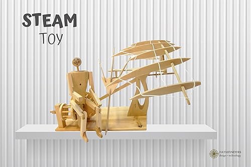 Miniatura 3 de Pathfinders Leonardo DaVinci, kit para armar ornitóptero de madera.