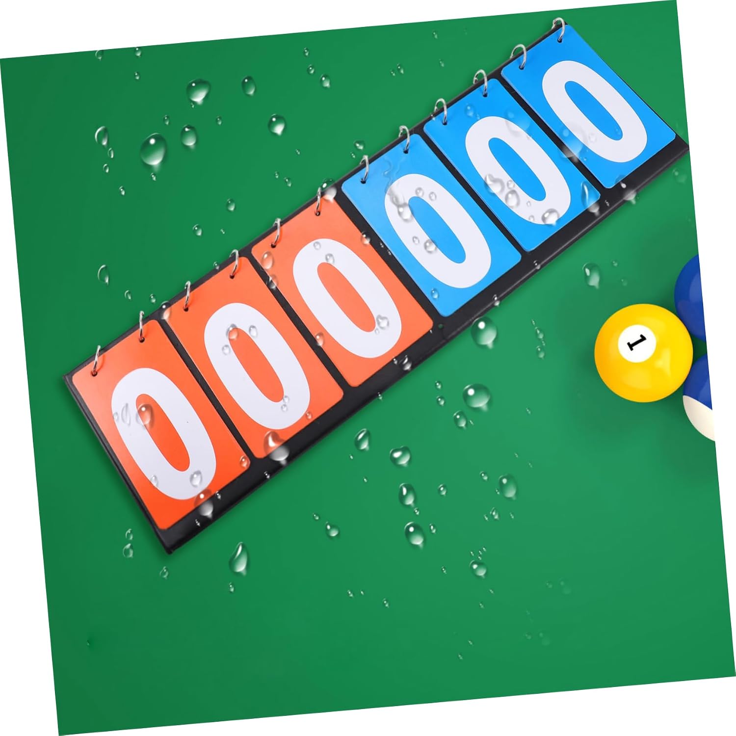 Tabletop Scoreboard Flipper for Sports Events, Number Display | Stainless Steel and PU Build, Delicate Touch, Simple Operation, Desktop Scoring Plate for Competition Use