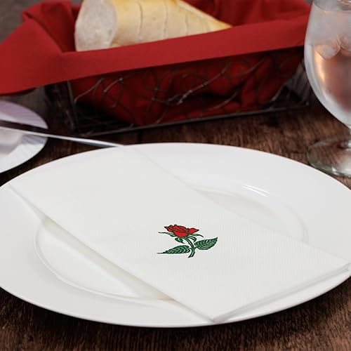 Miniatura 4 de SimuLinen - Servilletas decorativas  Como tela y desechables  Elegantes y duraderas  Suave y absorbente  Grande 19 x 17 pulgadas  Empaquetadas para