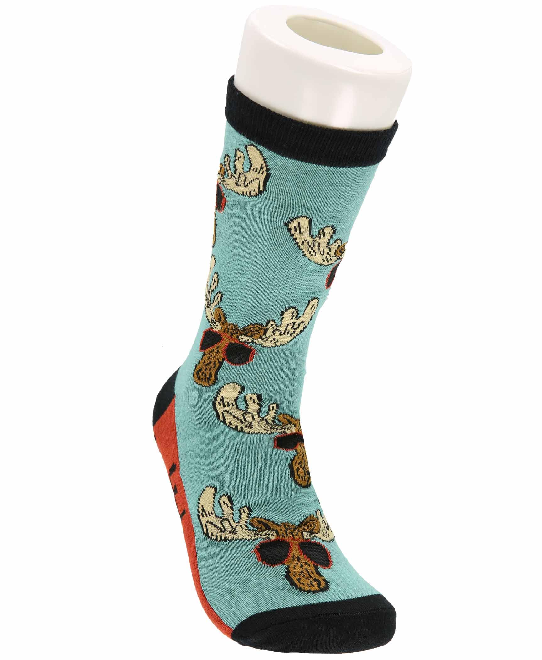 LazyOne's Men and Women's Novelty Crew Socks, Funny Crew Socks For Men and Women, Don't Moose With Me, 10-12.5