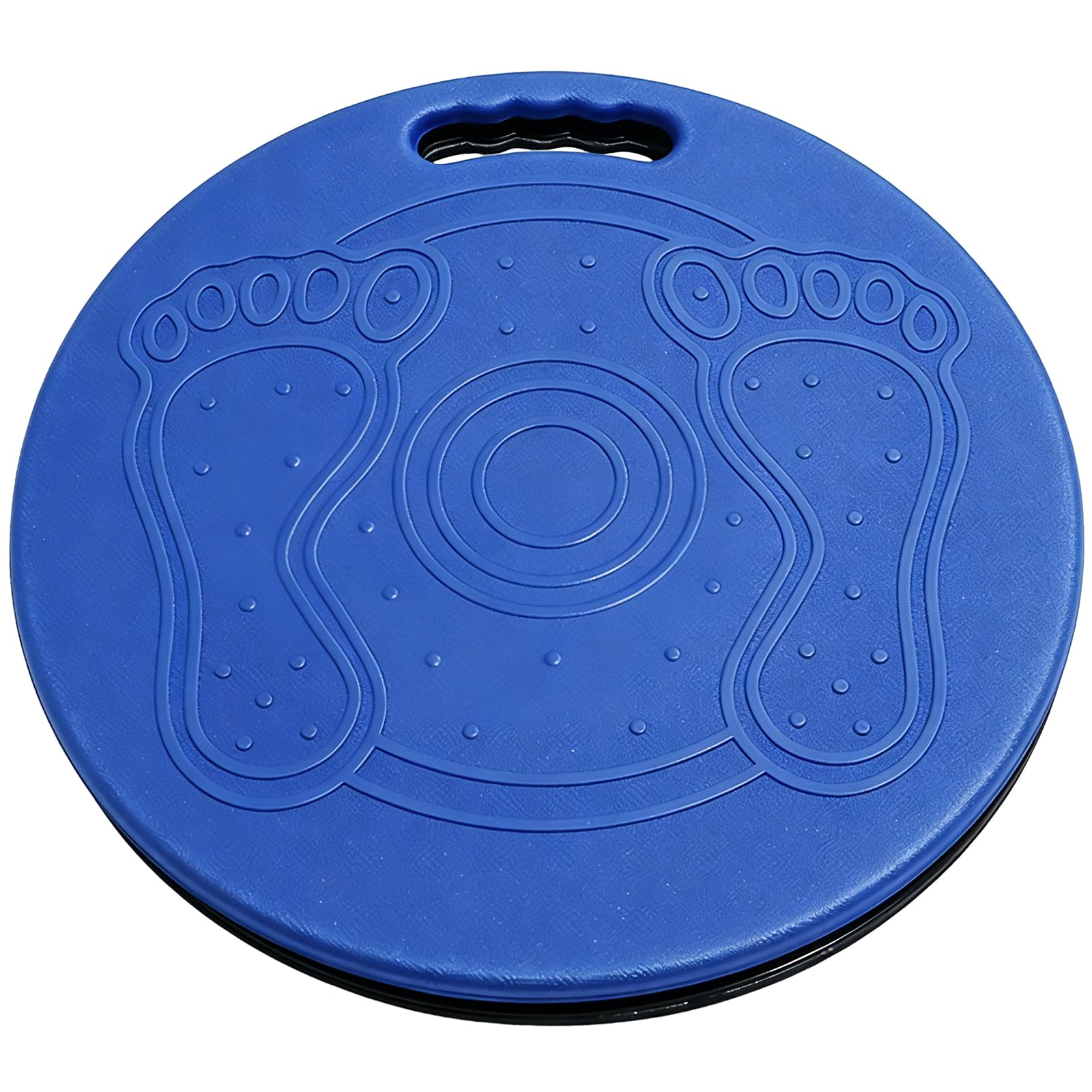 Disque de Transfert Pivotant, Aide au Transfert Antidérapante Portable, Double Structure, ABS + Plastique Technique, Étanche, Avec Poignée, 150 kg, Aide à la Mobilité pour Soins à Domicile (Bleu)