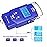 Dr.meter Fish scale, Backlit LCD Display 110lb/50kg PS01 Fishing Scale with Measuring Tape, Electronic Balance Digital Fishing Postal Hanging Hook Scale with 2 AAA Batteries-Fishing Gifts for Men,Blue