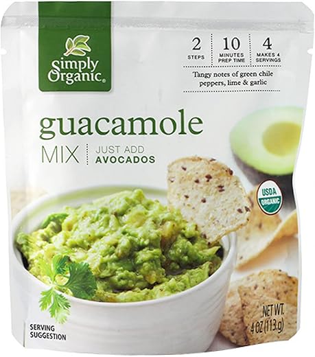 Simply Organic Guacamole Mix Sauce, Certified Organic | 4 oz