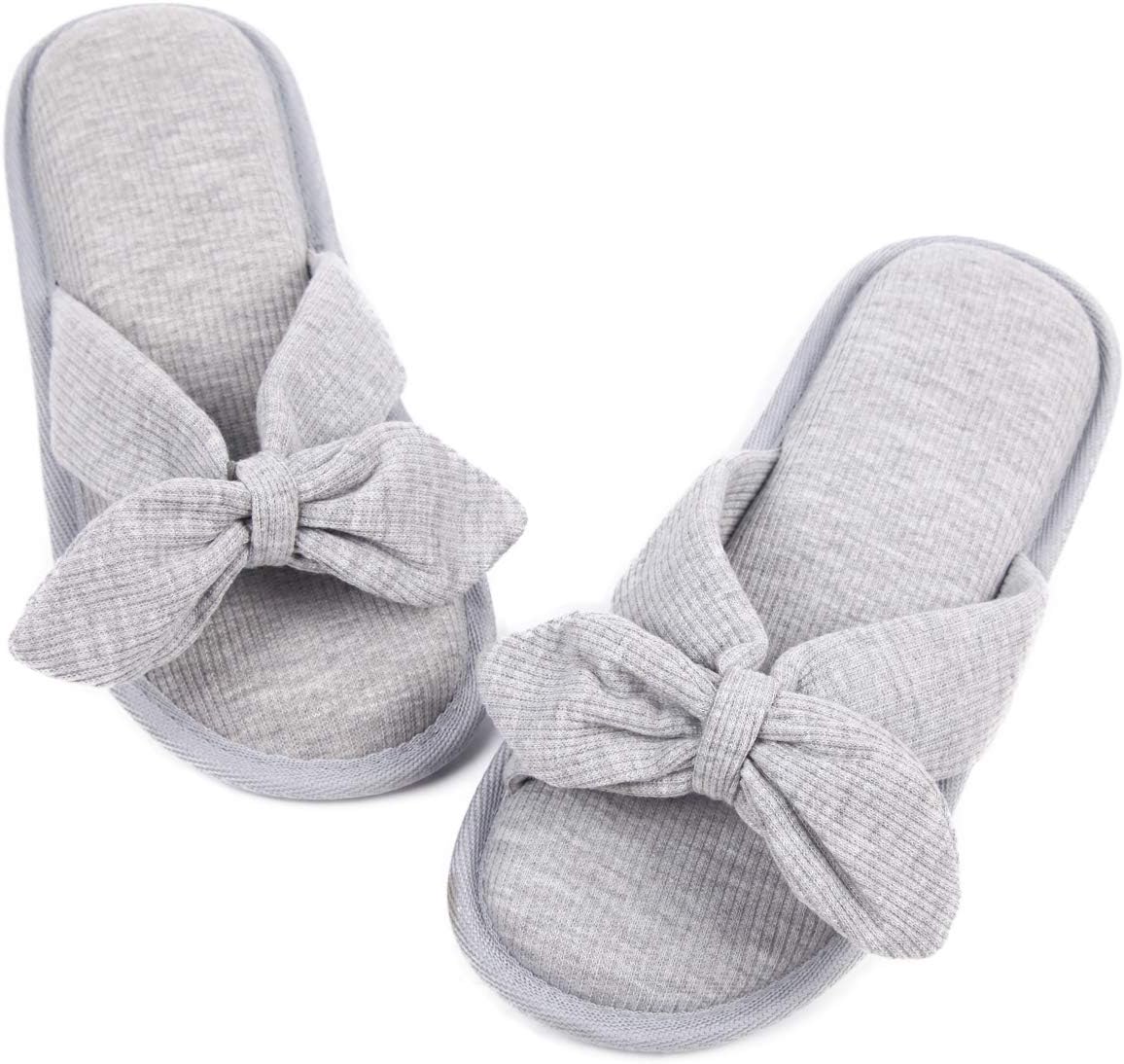 Womens Open Toe Summer Slippers Memory Foam Sandal House Ladies Slippers