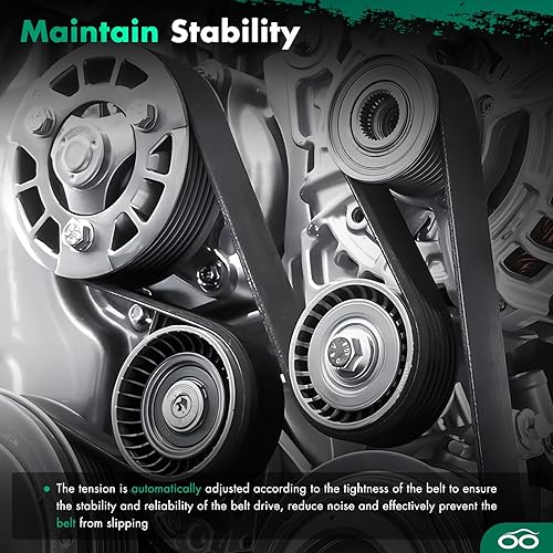 Miniatura 6 de SCITOO 419-123 Tensor de correa con polea para Chevrolet Prizm 1998-2002 2003-2008 Pontiac Vibe 2000-2005 Toyota Celica 1998-2008 Toyota Corolla