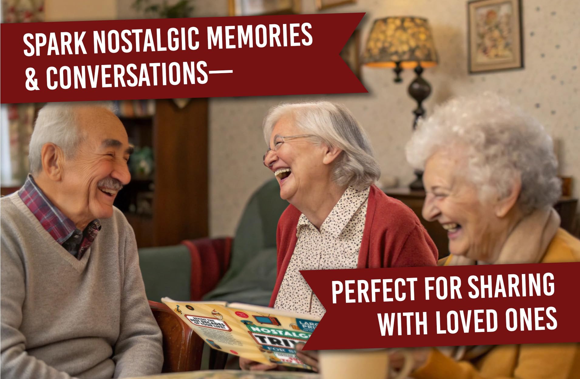 Nostalgic Trivia for Seniors: Relive Your Golden Memories From the 1950s to 1990s! Large Print Trivia, Fun Facts & More