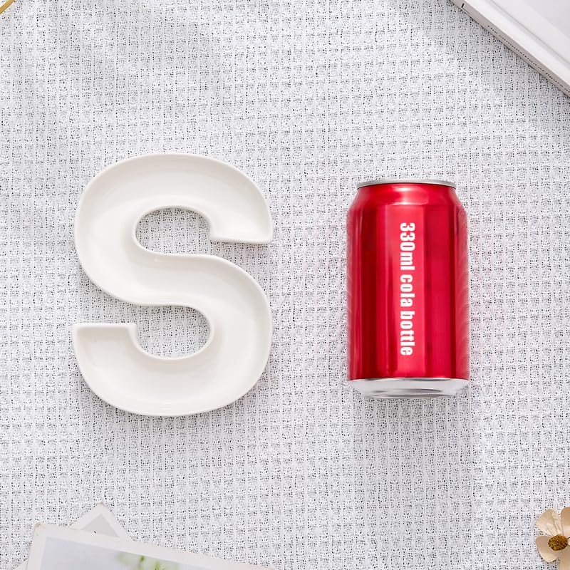 Miniatura 2 de Plato de cerámica para dulces y nueces, decoración para bodas y fiestas, Blanco