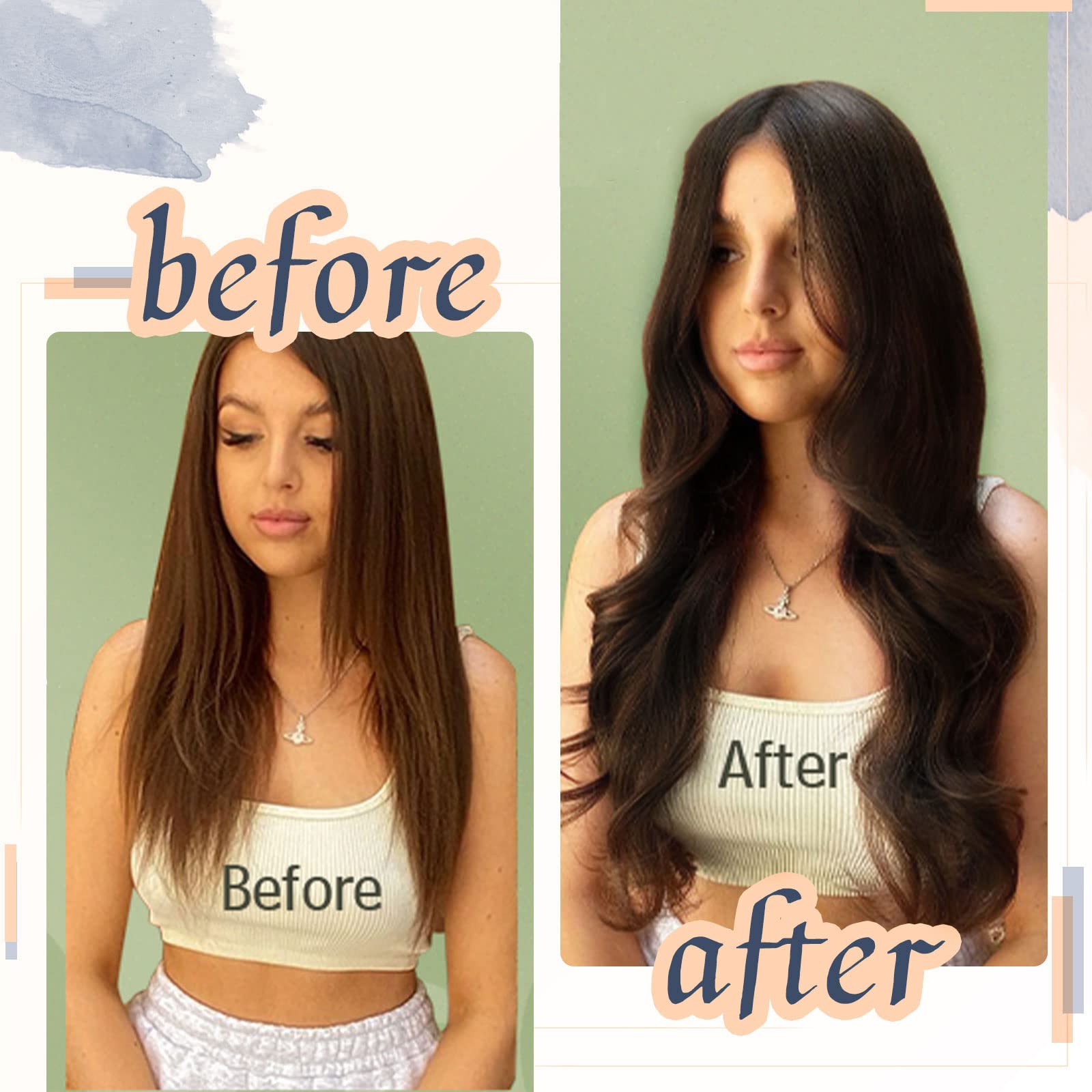 RUNATURE Tape Hair Extensions Real Human Hair Brown Tape in Hair Extensions Human Hair Brown Invisible Tape in Hair Extensions Short Hair 10 Inch 30 Gram - Image 2