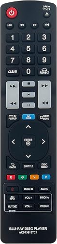 AKB73615702 Reemplazo remoto para LG Network 3D Blu-ray Disc DVD Player BP620 BP620C BH7220B BH7420P BH7520T BP620N BP520