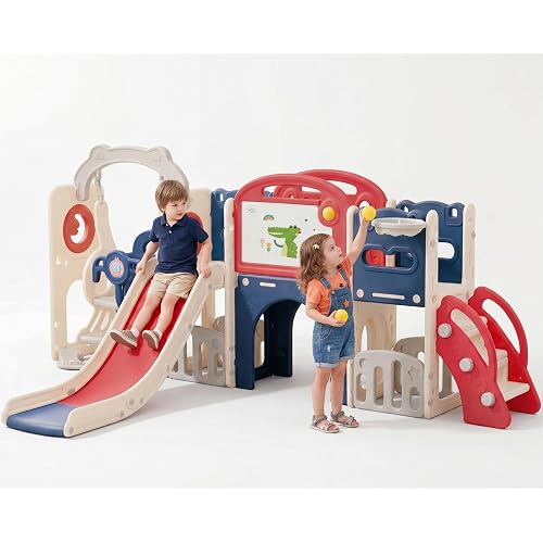Lovegirls 12-in-1 Toddler Outdoor Playset with Swing Set