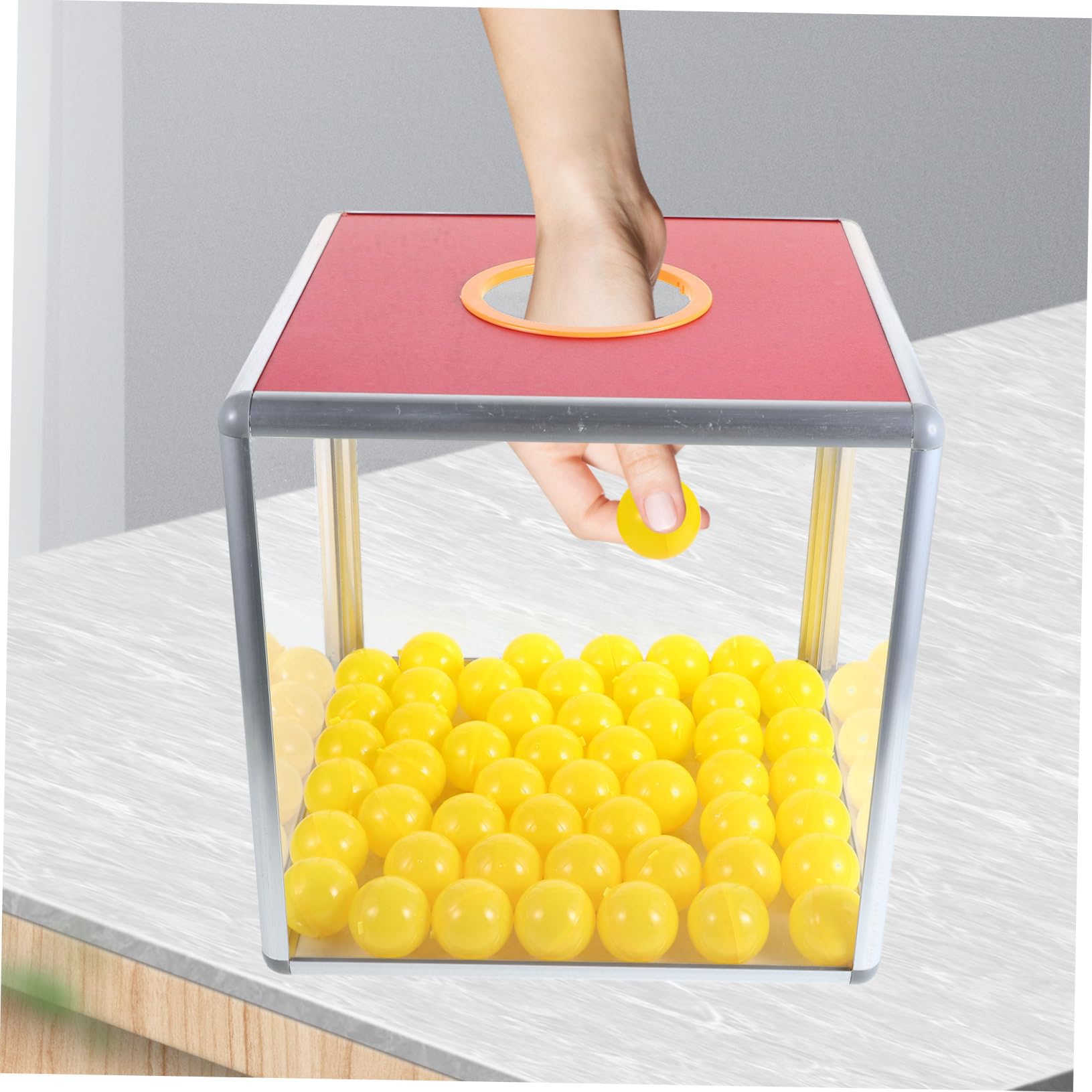 VICASKY Scatola Porta Biglietti Facile da Usare in Lega di Alluminio e Mdf con Grande Capacità Design Moderno e Versatile per Lotterie per Feste ed Eventi
