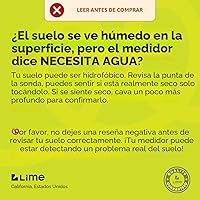 Vista 3 de GROWIT - Medidor de humedad para plantas, te indica con precisión cuándo regar tus plantas, 10.2 in, no necesita batería