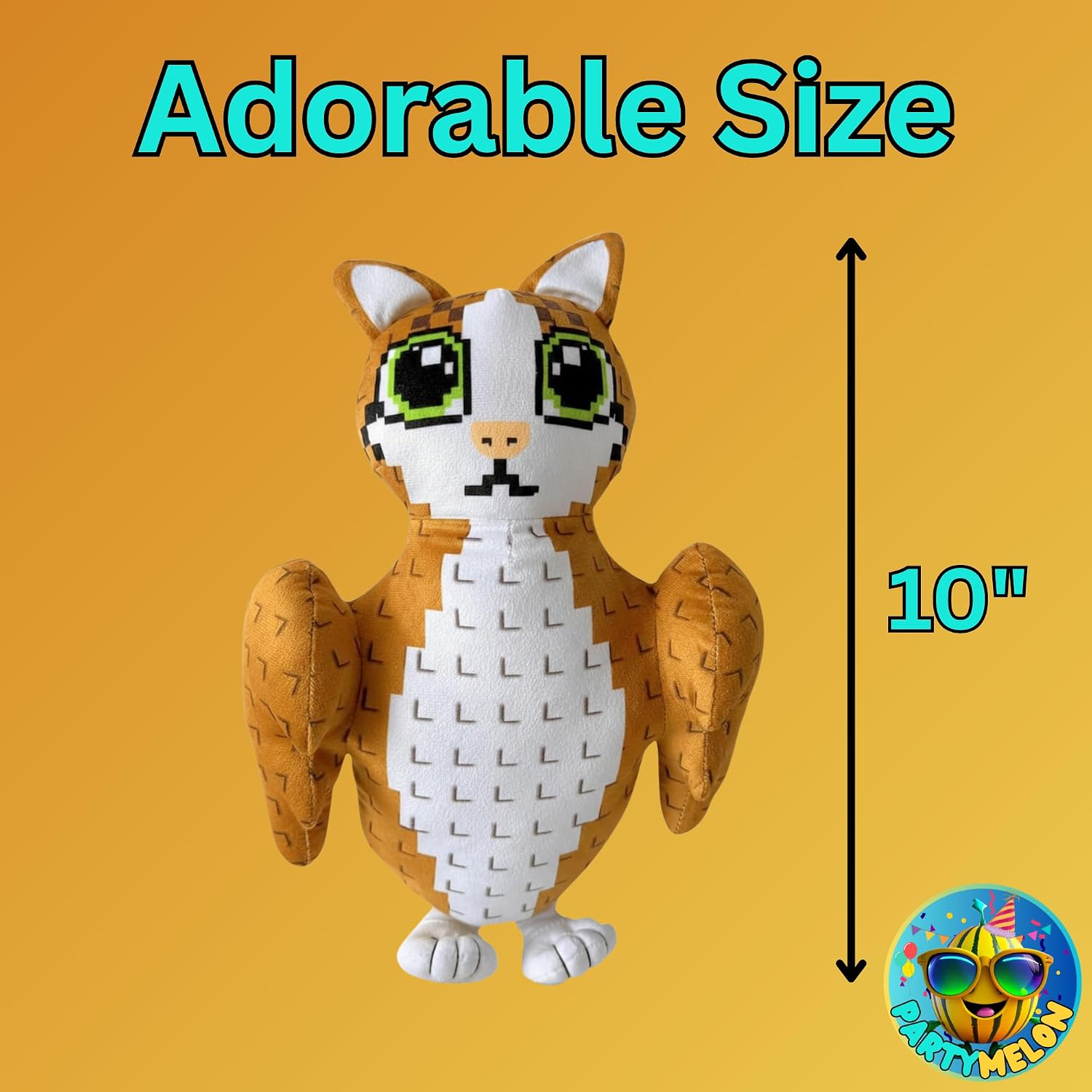 Meowl Plush 10" Steal a Brainrot Plush Meme AI-Crafted Stuffed Figure Pillow for Video Game Fans Room Decor