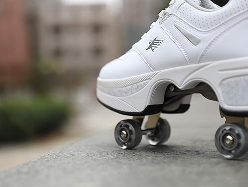 Miniatura 5 de Deformación Parkour Roller Shoes 4-Wheels Parkour Children's Park Walking Roller Skates