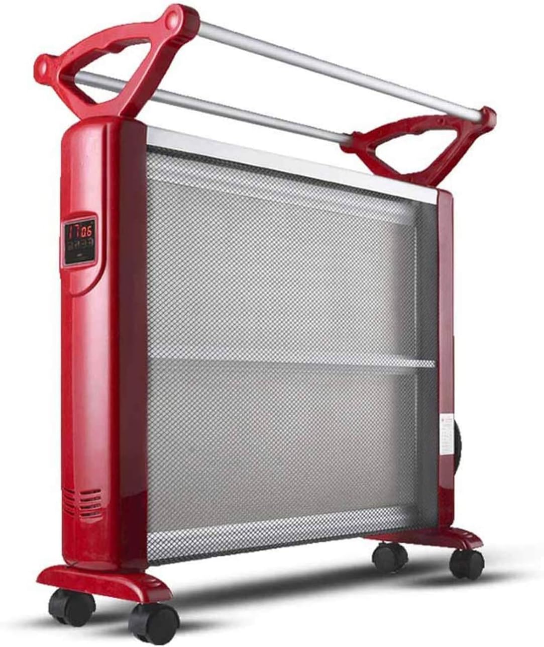 Space Heater with Intelligent Constant Temperature and Dumping Power-Off Function 5-Speed Adjustable Ipx4 Waterproof Power Failure Protection for Indoor Use Heating Supplies (Red)