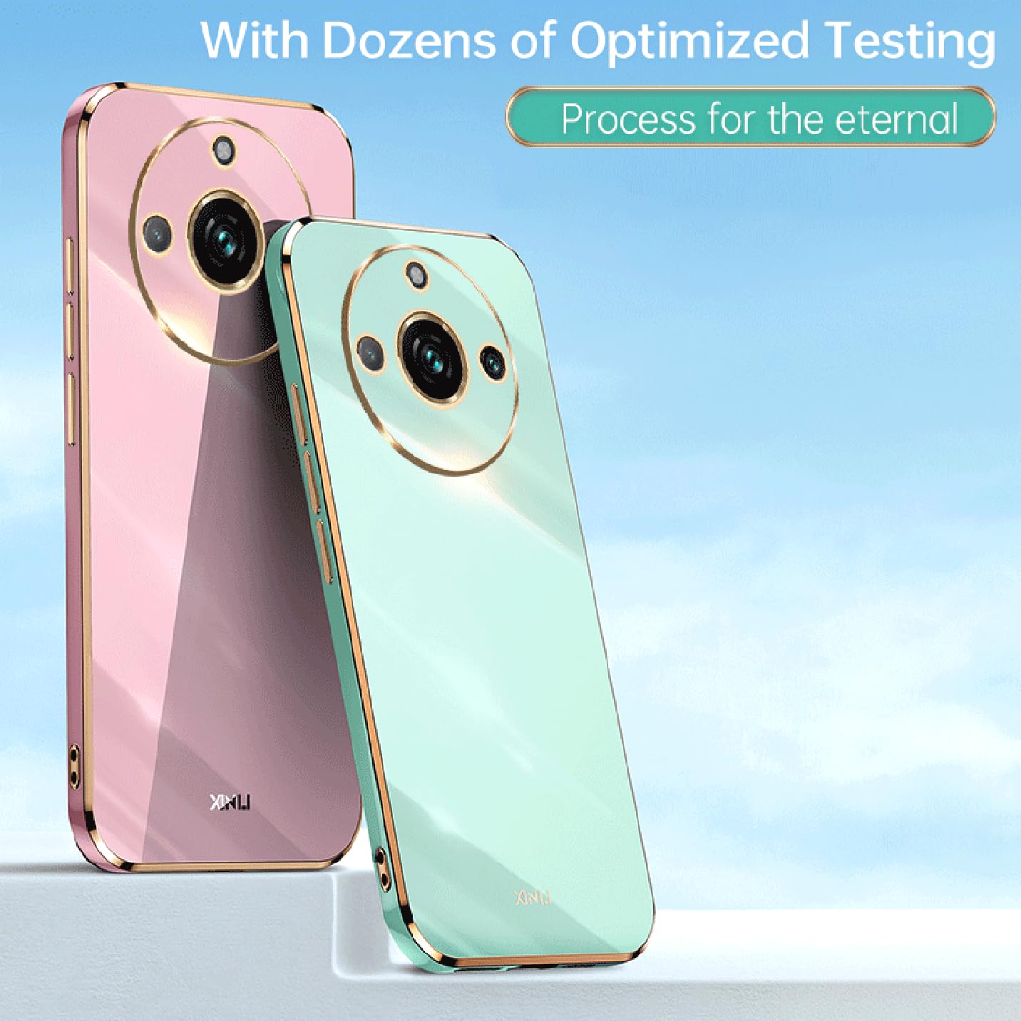 Custodia Bumper Ysonchan Per Realme 11 PRO+ / 11 PRO 5G - Cover Morbida Antiurto E Anti-Impronte - Colore Blu