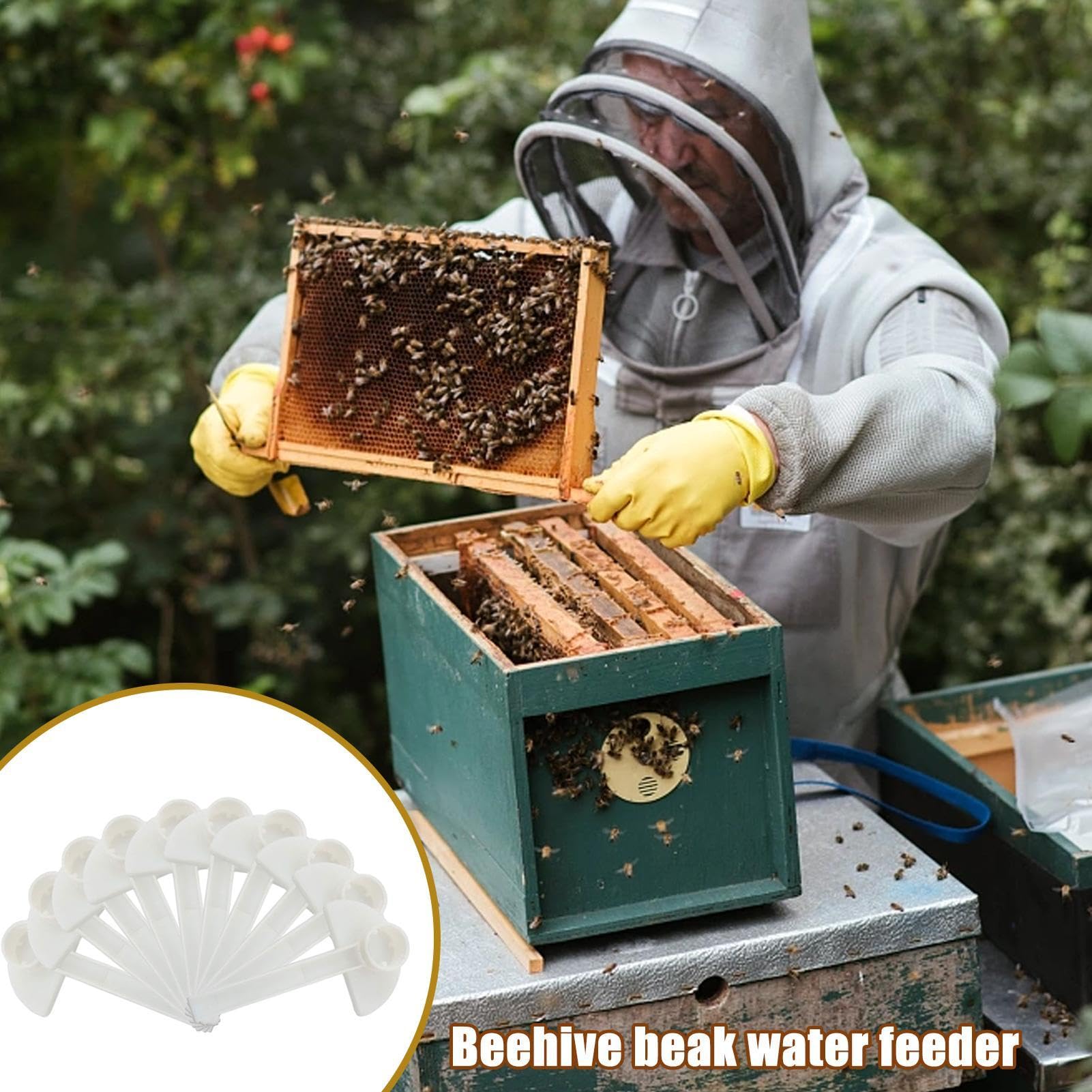 Produktbild von 10er-Set Bienen-Wasserfütterung – Eingangstränke Aus ABS – Praktisch, Stabil & Sauber Für Jede Imkerei