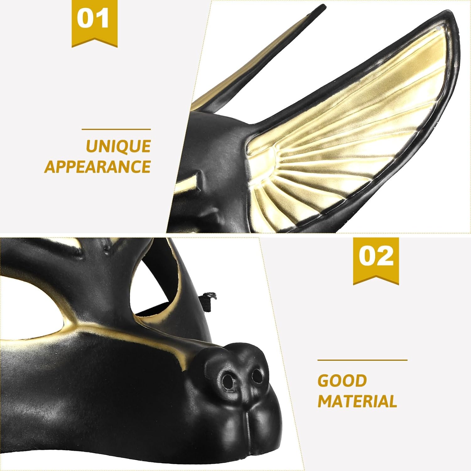 Anubis Mask Halloween Mask Masquerade for Halloween Masquerade Props Men Women Unisex Decorative s Photography Prop Festival Adult s Party Plastic