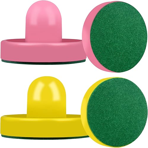 Miniatura 93 de ONE250 Empujadores de hockey de aire y discos de hockey de aire rojo, asas de portería, accesorios de repuesto para mesas de juego