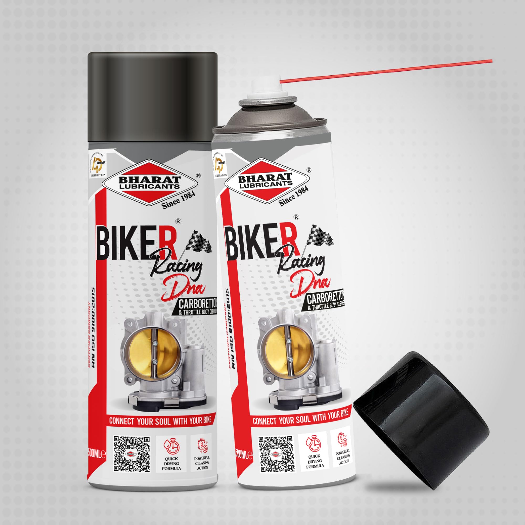 BHARAT Biker Racing DNA Carburettor & Throttle Body Cleaner Spray Rust Removal Aerosol Spray (500 ml)-image-35
