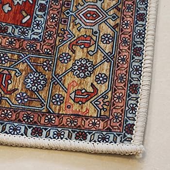 Amazon | ヴィンテージ風 ラグ 約 2畳 アンティーク おしゃれ 夏