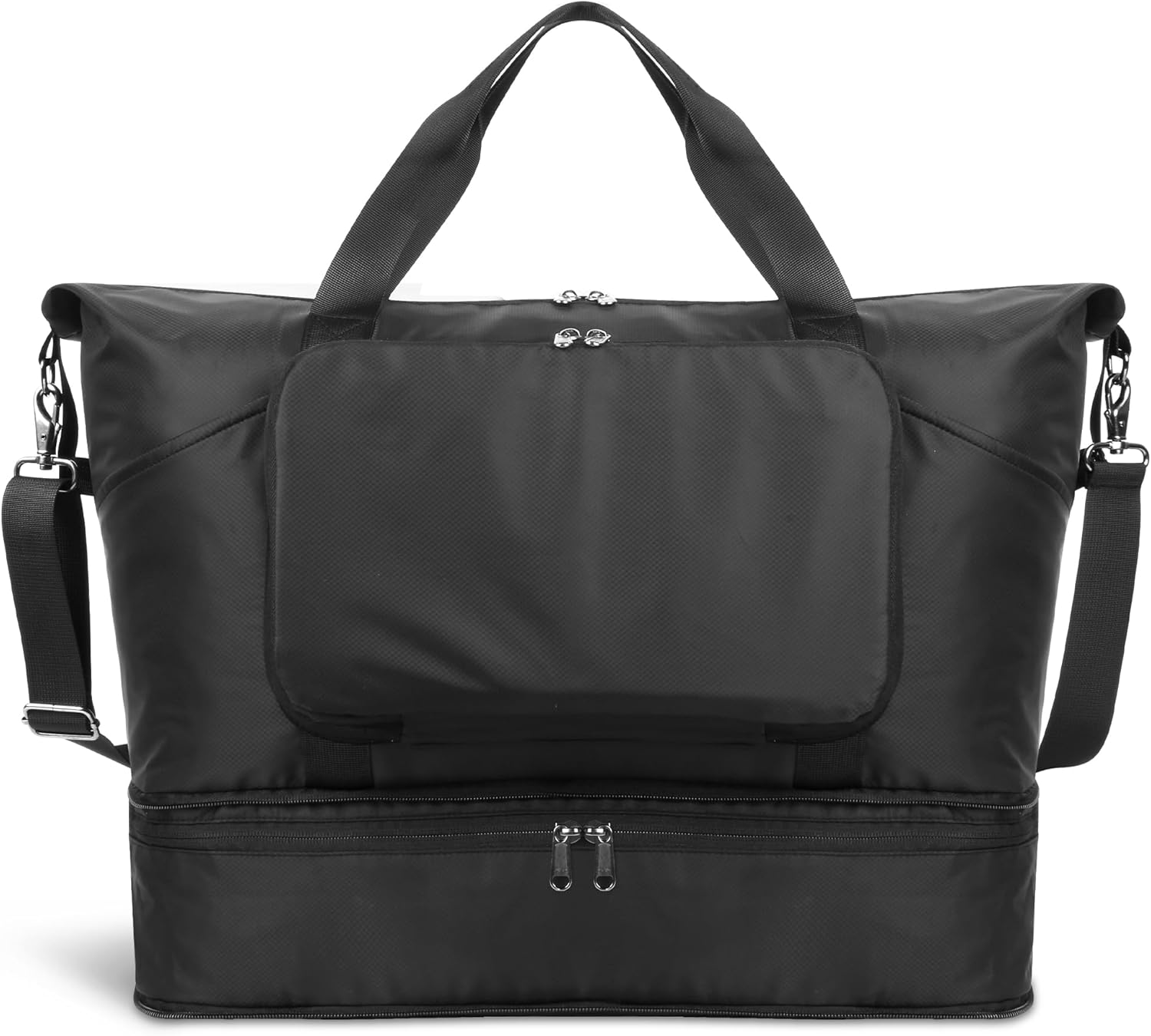 ctwcum Travel Bag – Foldable, Expandable Nylon Carry-On with Shoe Compartment, Weekender for Men & Women