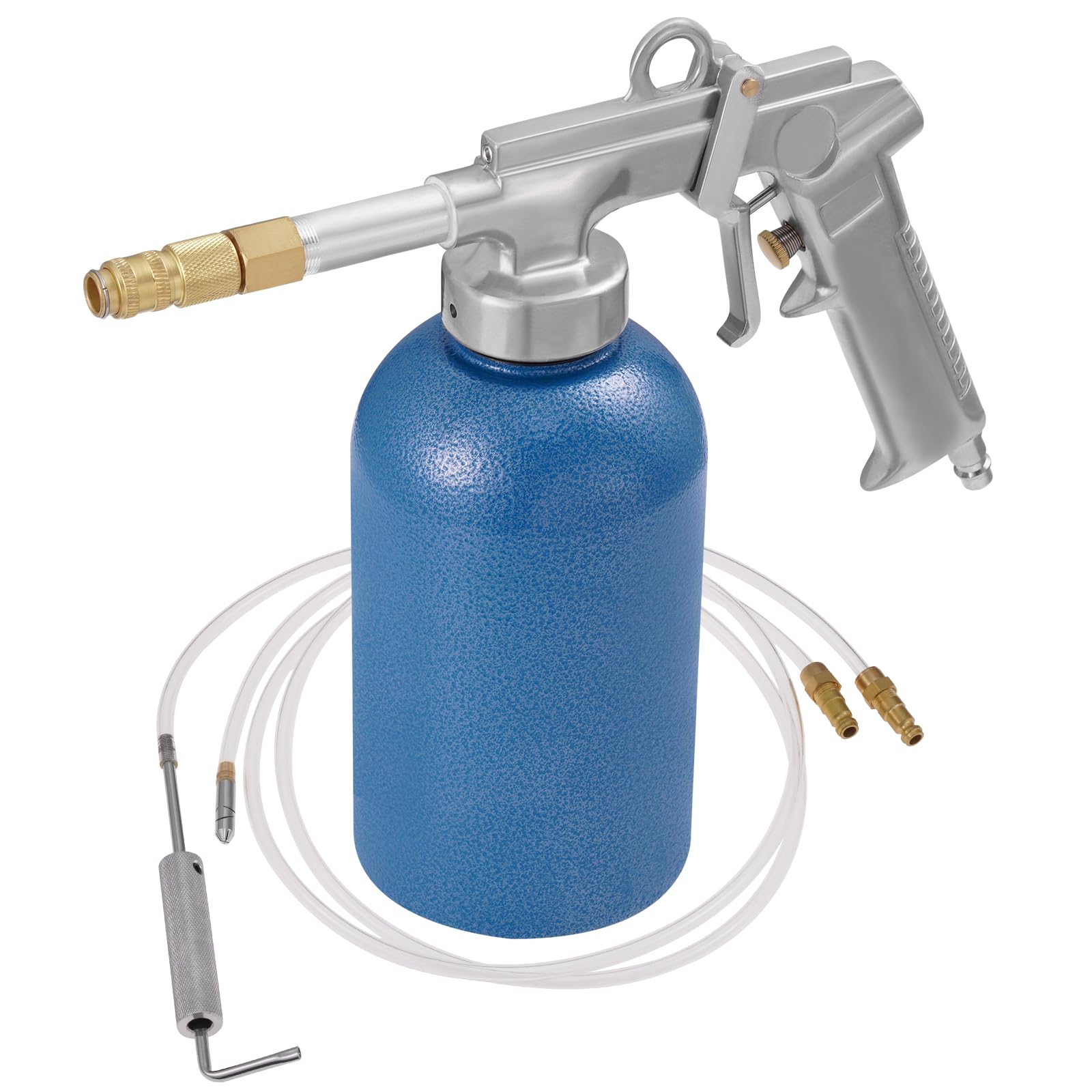 Pistolet do kubków ciśnieniowych ze zbiornikiem 1100 ml, wykonany z wytrzymałej stali, 4-6 bar, wlot powietrza 1/4", pistolet do uszczelniania pustych przestrzeni, pistolet antykorozyjny, pistolet