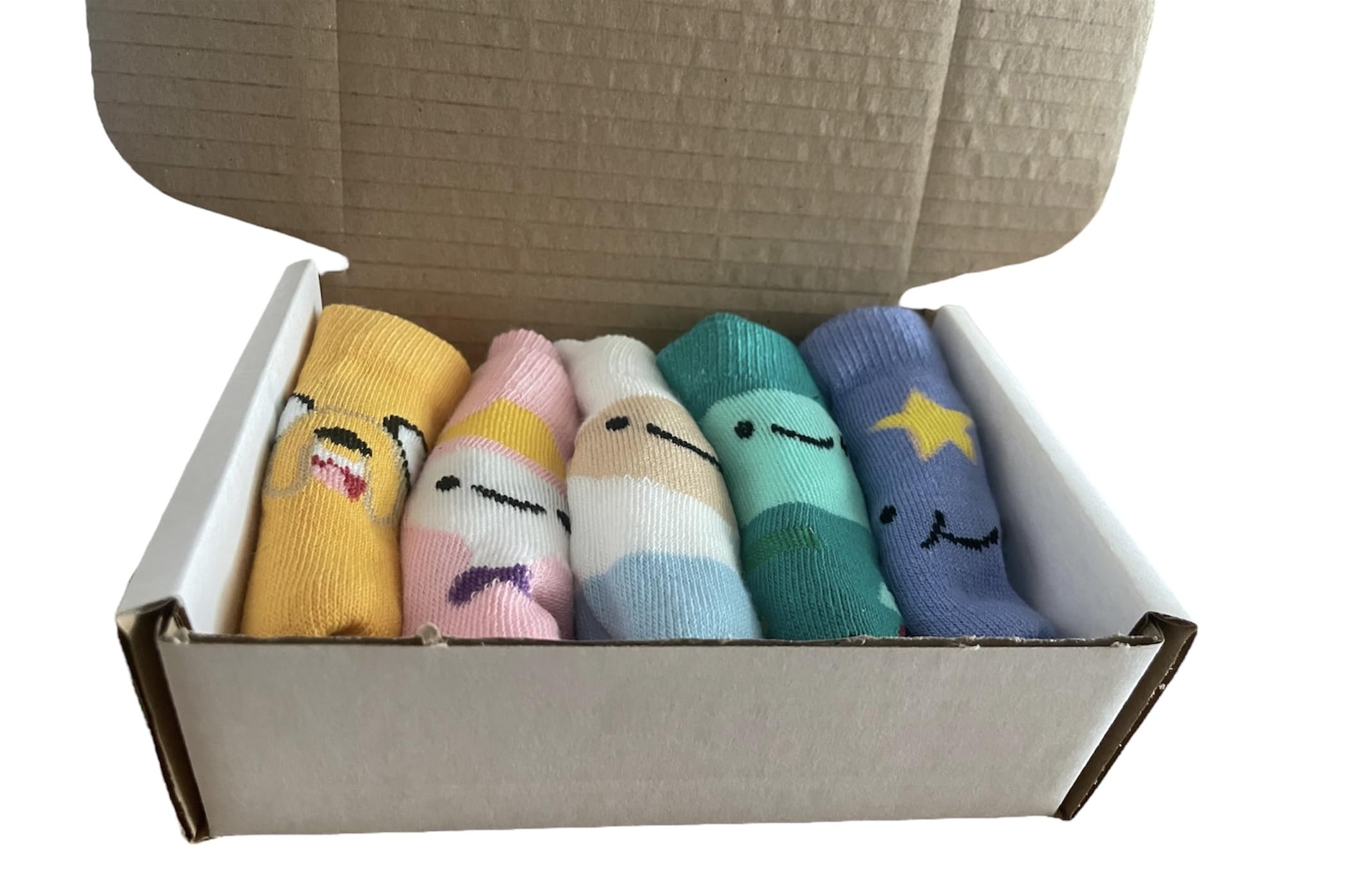 Adventure Juego de 5 pares de calcetines tobilleros, talla de adulto 3-7, regalo para fanáticos de Adventure Time, multicolor
