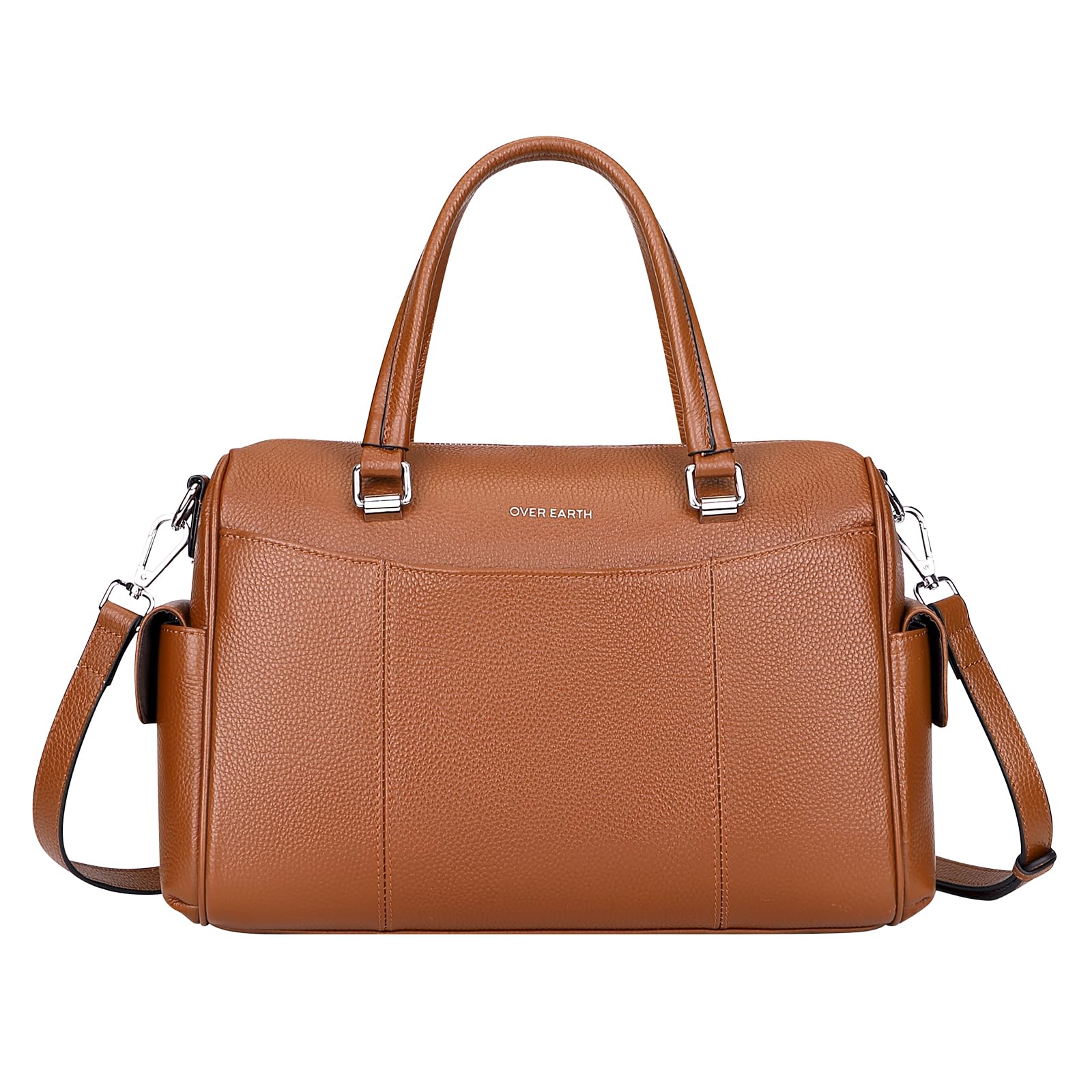  Genuine Leather Top-Handle Shoulder Handbag for Women
| Over Earth Women's Genuine Leather Satchel
| Women's Top-Handle