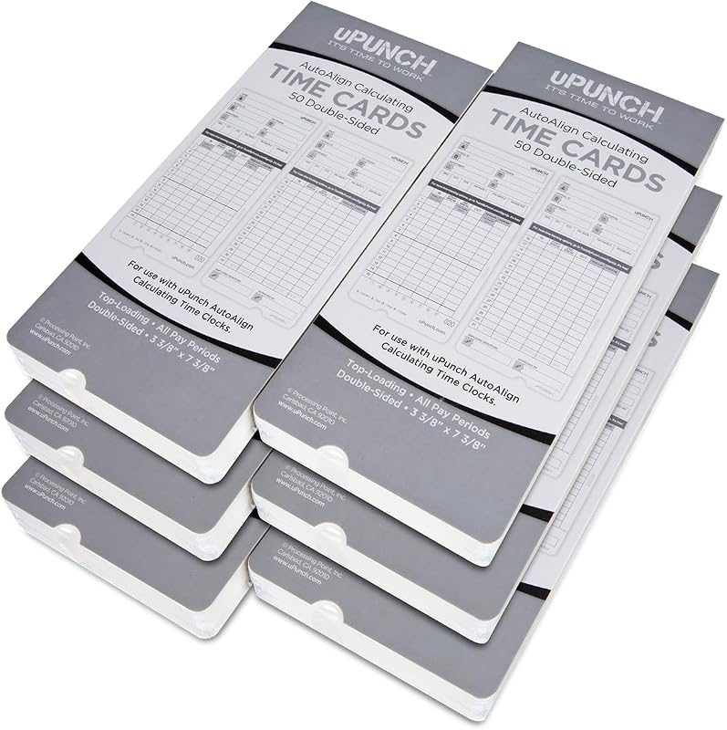 300 tarjetas de tiempo uPunch para relojes de tiempo de cálculo AutoAlign HN4000